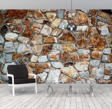 Picture of stone wall that looked old